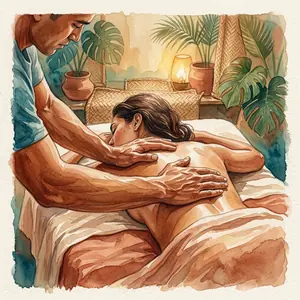 Massage lomi-lomi à Montpellier, massage traditionnel hawaïen enveloppant